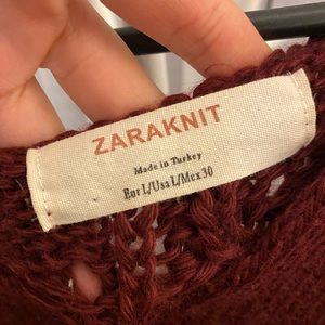 Zara burgundy sweater
